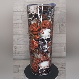 Skull and Roses 20oz. Tumbler